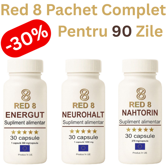 Pachetul Complet RED 8 – 90 zile, Energut + Neurohalt + Nahtorin
