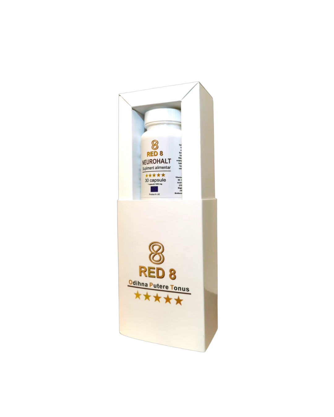 Neurohalt RED 8 – formulă cu adaptogeni, vitamine și minerale pentru susținerea sistemului nervos
