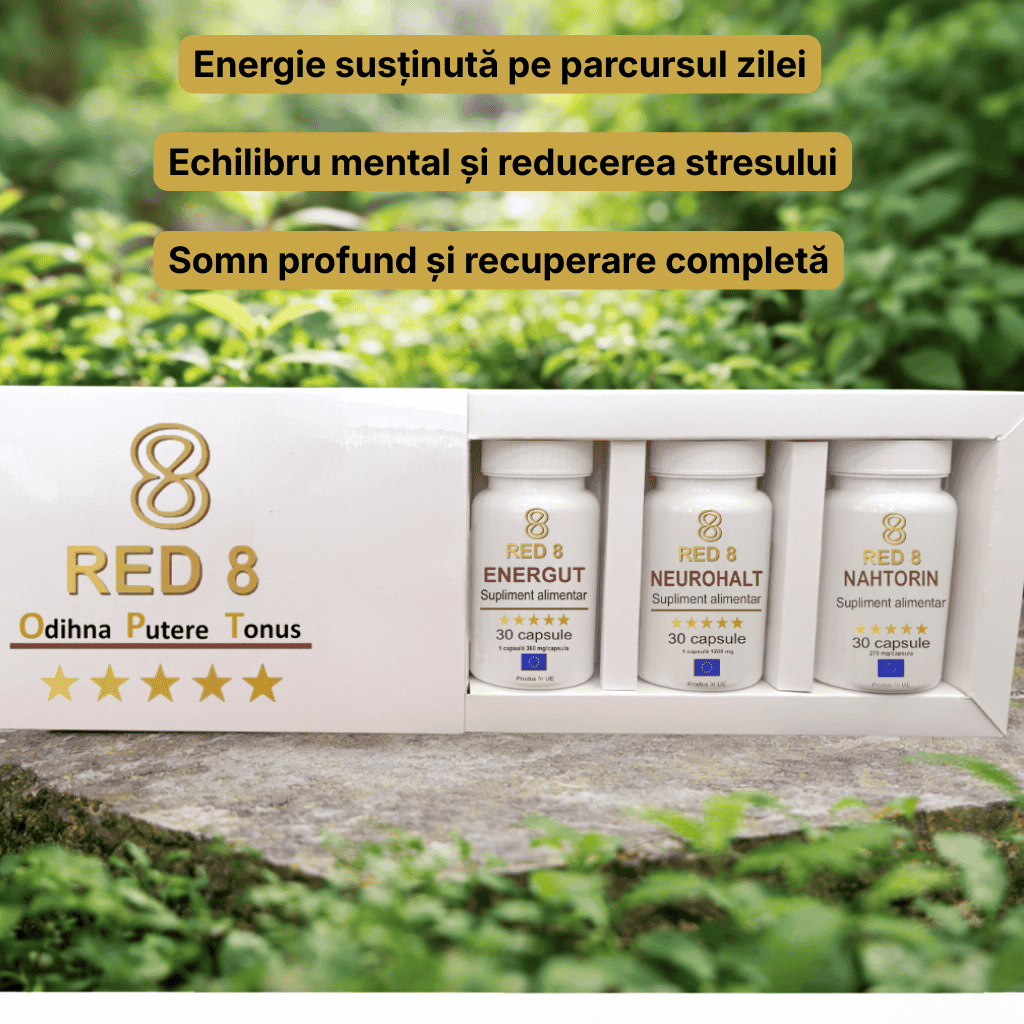 Beneficii Sistem Complet RED 8 – energie, echilibru mental și somn într-un program zilnic integrat
